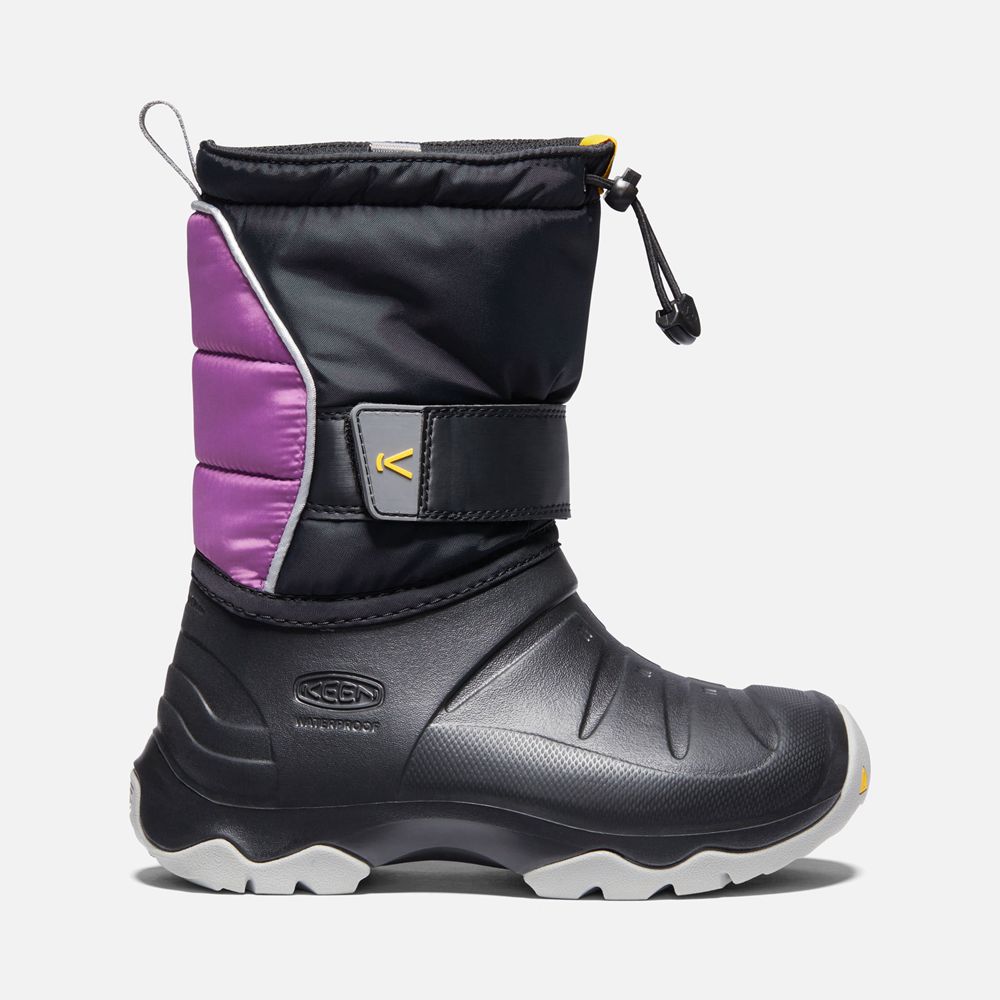 Botas de Montaña Keen Mexico Negros/Morados - Niños Lumi Ii Waterproof - MB1625489